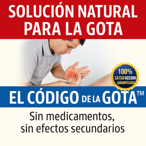 Alivia la Gota de Forma Natural con El Código De La Gota™!