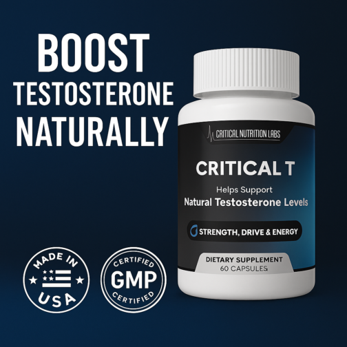 Unlock Natural Testosterone Boost with Critical T—More Strength & Vitality!