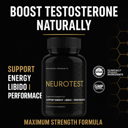 Boost Testosterone & Energy Naturally with NeuroTest Formula!