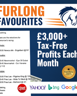 Win Big Monthly with Furlong Favourites’ 3-Bet Approach!