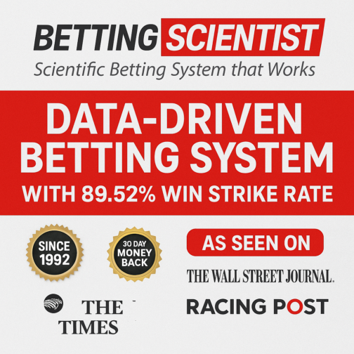 Betting Scientist: Data-Driven Horse-Betting System with 89.5% Strike Rate & Guaranteed Support!