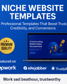 Launch Stunning Niche Websites with Ready-to-Use Templates!