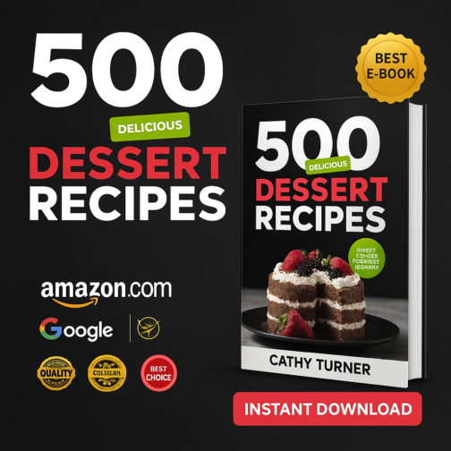 500 Irresistible Dessert Recipes – Bake, Indulge & Enjoy Instantly!