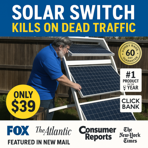 Slash Electricity Bills 65% with DIY Solar Switch — Just $39!