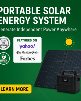 Take Power Anywhere: Portable Solar Energy System!