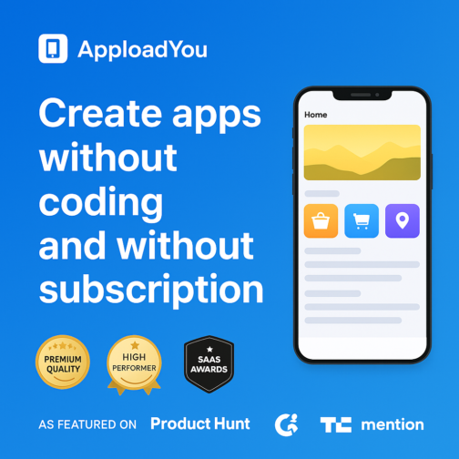 Build Powerful Mobile Apps Instantly – No Coding, No Subscription, One-Time Pricing!