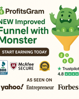 Boost Affiliate Profits with ProfitsGram’s NEW Monster Funnel!