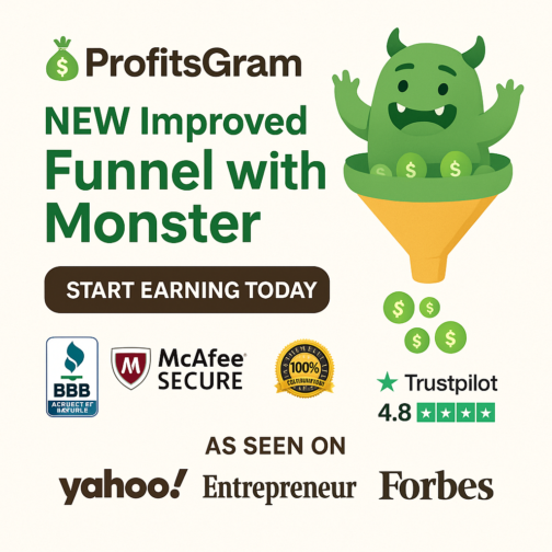 Boost Affiliate Profits with ProfitsGram’s NEW Monster Funnel!