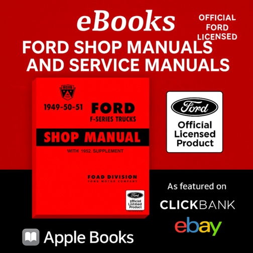 Instantly Download Ford-Licensed Vintage Shop Manuals in High-Res PDF—No DRM, No Delays!