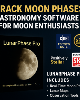 Elevate Moon Observing with LunarPhase Pro – Expert Software for Astronomers!
