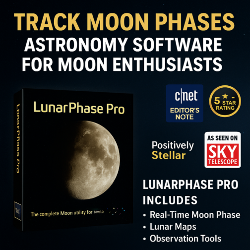 Elevate Moon Observing with LunarPhase Pro – Expert Software for Astronomers!