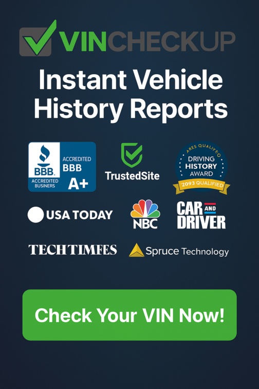 Get Instant Vehicle History Reports with Full Accident & Title Data!