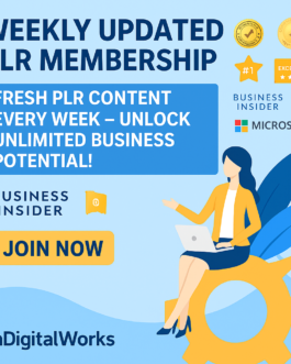 Weekly Updated PLR Membership – Fresh PLR, Training, Hosting & Tools!
