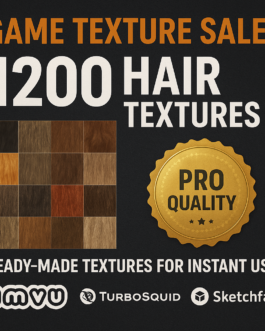 Game Texture Sales: 1200 Hair Textures for IMVU Creators!