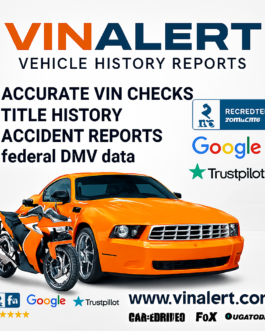 Get Accurate VIN Checks & Vehicle History Reports with VinAlert!