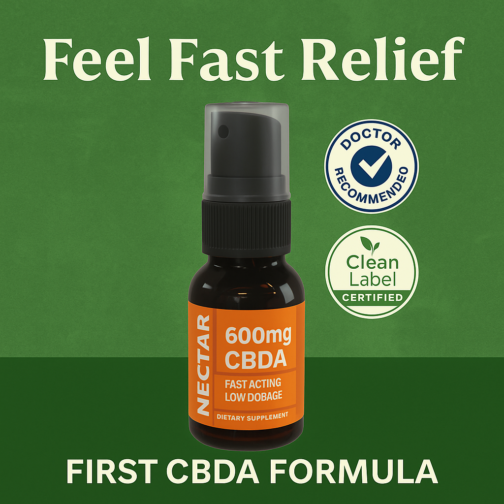 Experience Natural Wellness with Nectar’s First CBDA Product for Daily Vitality!