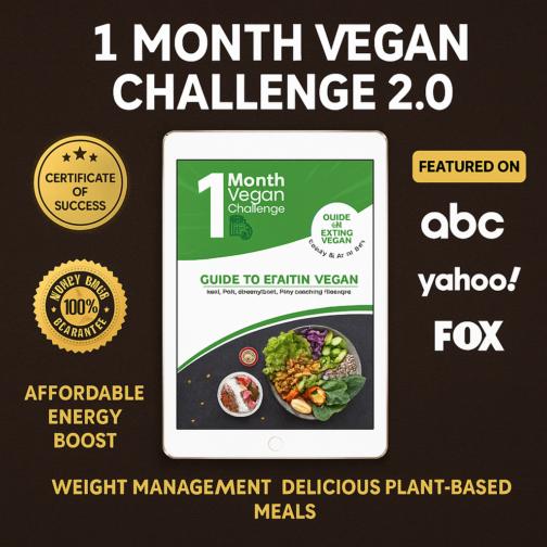 28-Day Science-Backed Vegan Transformation—Confidence, Clarity, Compassion!