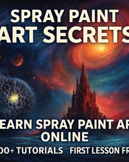 Master Spray Paint Art: 400+ Tutorials & Your First Lesson Is Free!