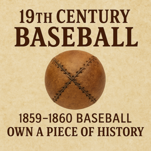 Step Back in Time with Authentic 1859–1860 Baseball Replicas!