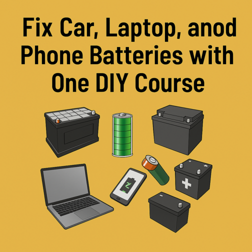 Revive Dead Batteries & Save Money with EZ Battery Reconditioning Course!