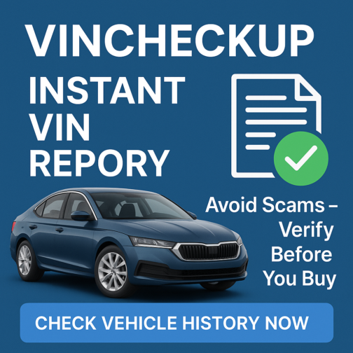 VINCHECKUP: Your Trusted Source for Instant Vehicle History!