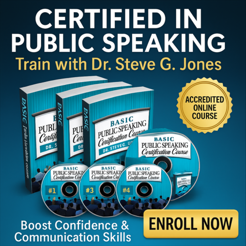 Earn Your Public Speaking Certification Online and Speak with Confidence!