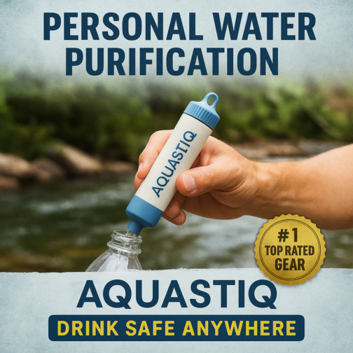 Stay Hydrated Anywhere — Aquastiq Personal Water Purifier!