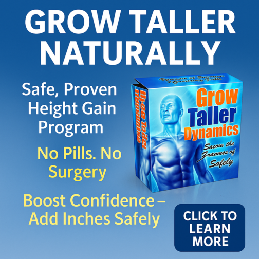 Grow Taller Naturally with Proven Height Increase Techniques for All Ages!