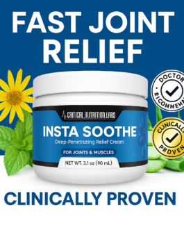 12 Second Deep Pain Relief: Insta Soothe Cream Targets Knees & Joints Naturally!