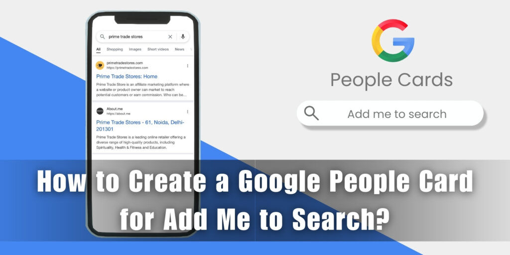 How to Create a Google People Card for Add Me to Search
