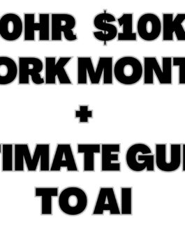 Achieve $10K Monthly Income Working Just 10 Hours: Join the 10hr $10k Work Month Program!