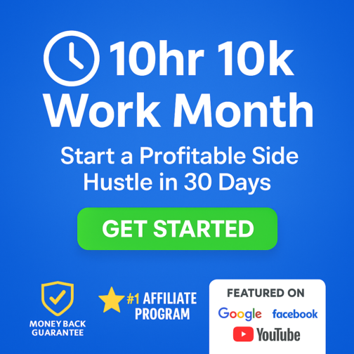 Earn Six Figures Working Just 10 Hours a Month—Join the 10hr $10K Work Month!