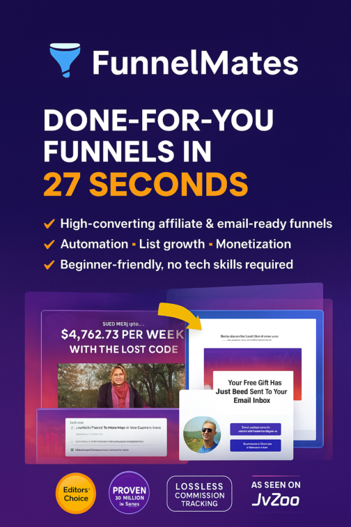 Launch High-Converting Funnels in 27 Seconds with FunnelMates!