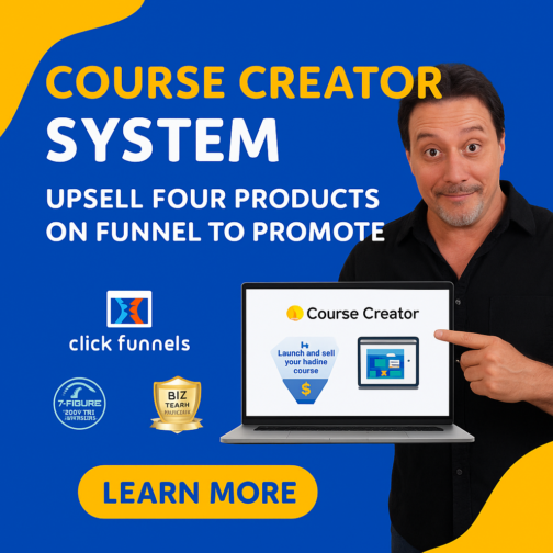 Course Creator System: Build, Film, Sell With Smart Upsells!