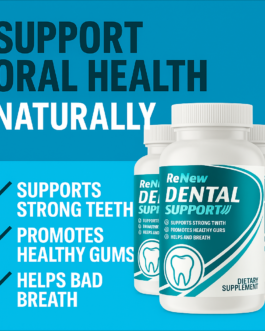 Natural Dental Support Formula for Stronger Gums and Healthier Teeth!