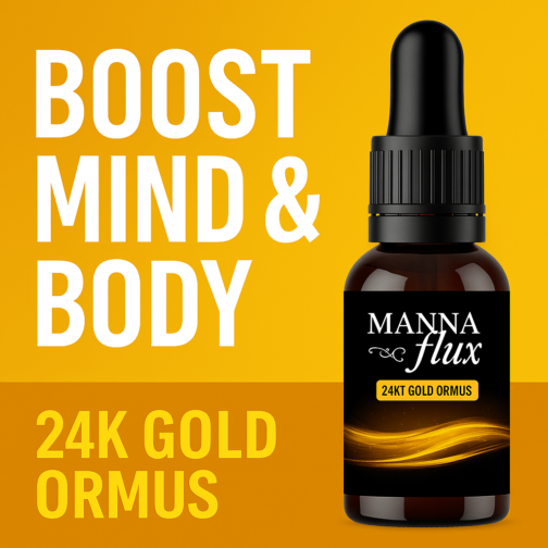 Elevate Mind and Body Naturally with MannaFlux 24kt Gold Ormus!