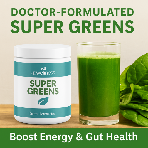 Fuel Your Day Naturally with UpWellness Super Greens Formula!