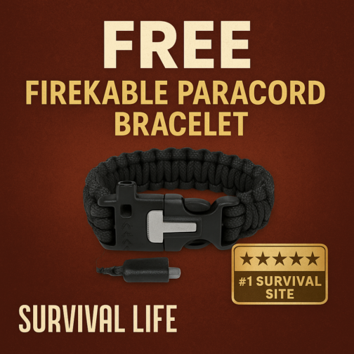 Get Your Free FireKable Paracord Bracelet – Survival Life Offer!