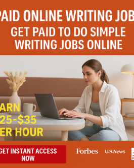 Earn $25–$35/hr from Home with Paid Online Writing Jobs!