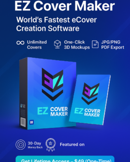EZ Cover Maker: Fast, Unlimited eBook Covers & 3D Mockups—Lifetime Deal!