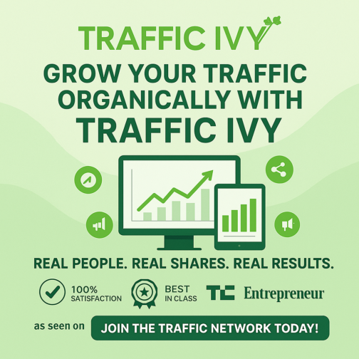 Drive Real, Trackable & Guaranteed Traffic with Traffic Ivy!