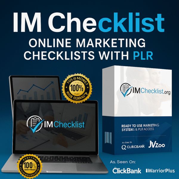 Boost Conversions with IM Checklist’s PLR Marketing Power!