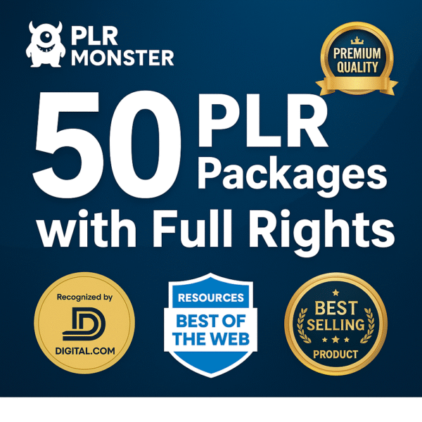 Boost Your Profits Instantly with PLR Monster’s 50 Full Rights Packages!