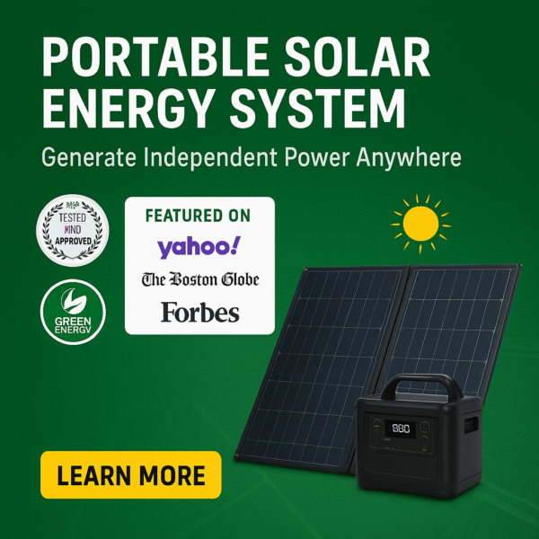 Take Power Anywhere: Portable Solar Energy System!