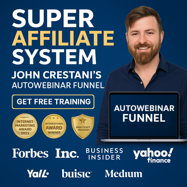 Automate Your Affiliate Success: Super Affiliate System with Autowebinar Funnel!