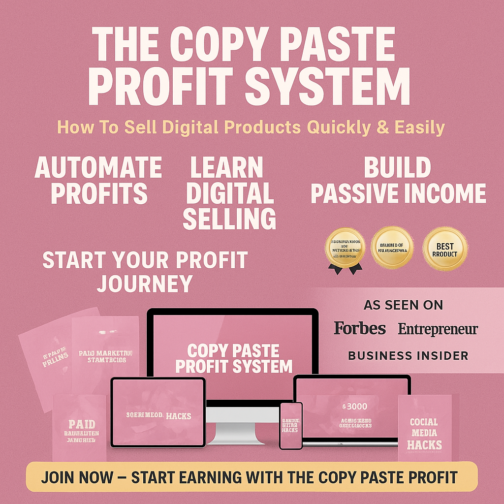 Unlock Financial Freedom with The Copy Paste Profit System!