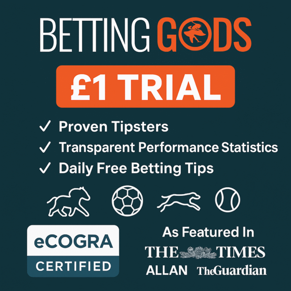 Betting Gods: Unlock Proven Sports Betting Tipsters with Free Tips & £1 Trial!