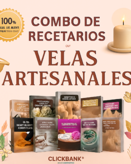 Combo Recetarios Velas: +150 Recetas, Bonos y Guías paso a paso PDFs!