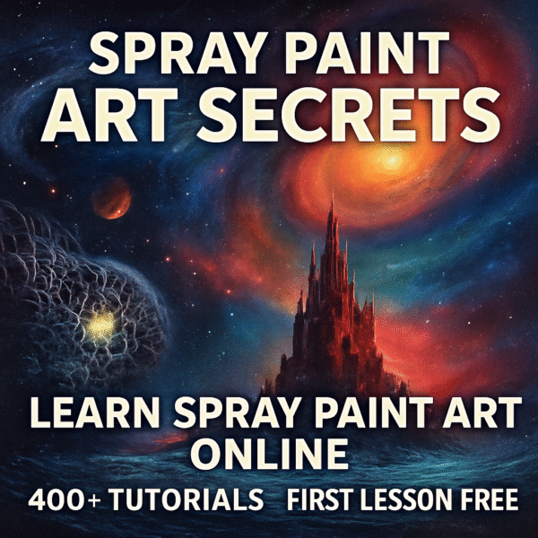 Master Spray Paint Art: 400+ Tutorials & Your First Lesson Is Free!