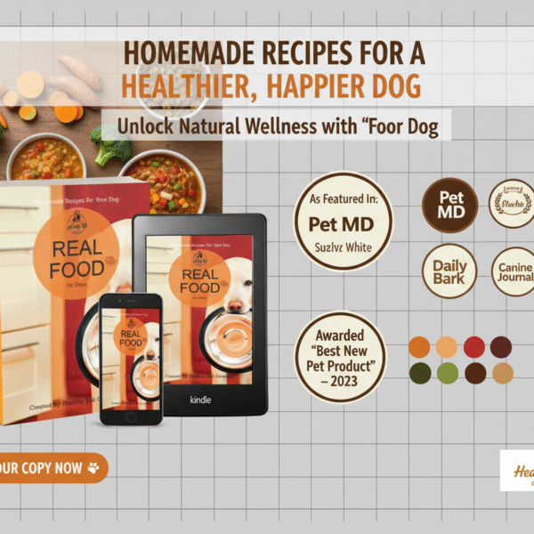 Natural Dog Food Cookbook: 4-Book Vet-Approved Health & Nutrition Bundle!!!